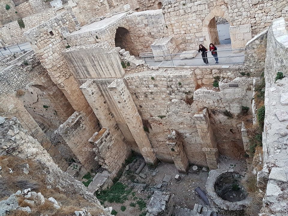 ruins at St. anne's church, israel