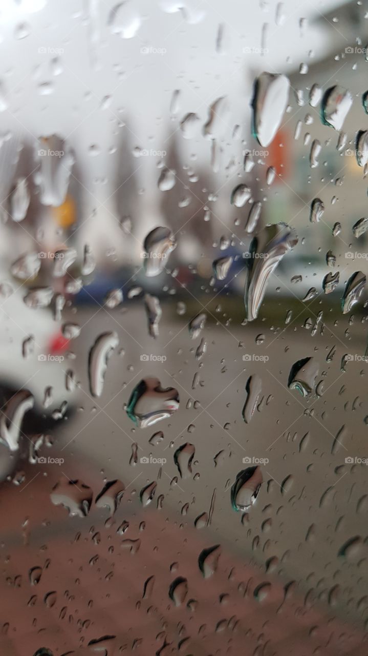 Waterdrops Rainy day