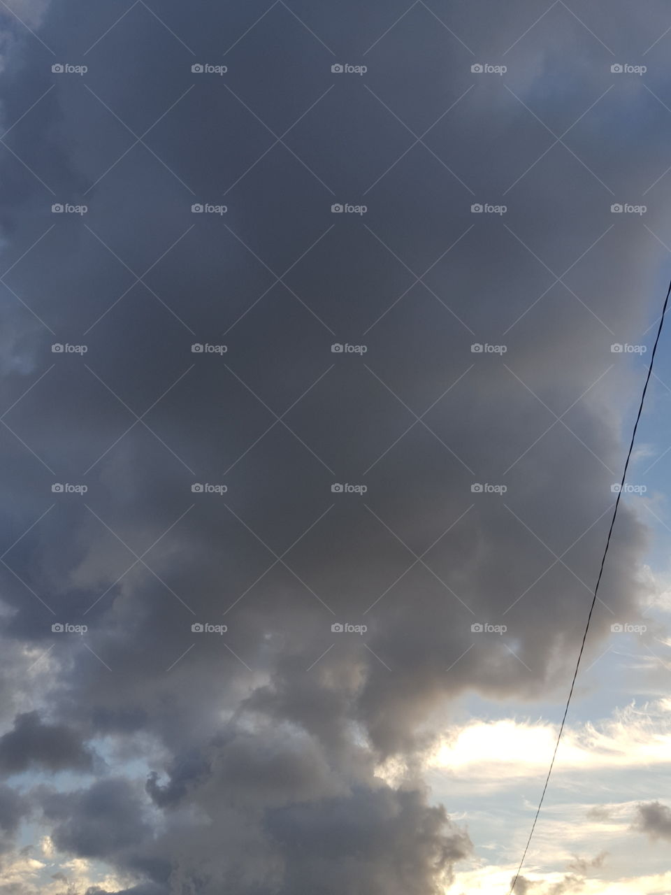 The thick gray cloud