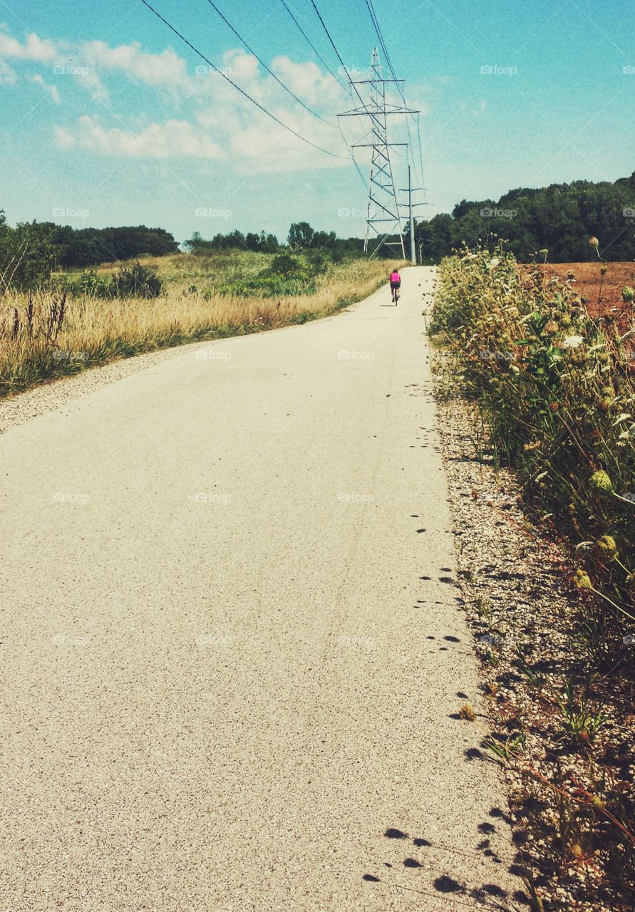 Bikes on Bike Path