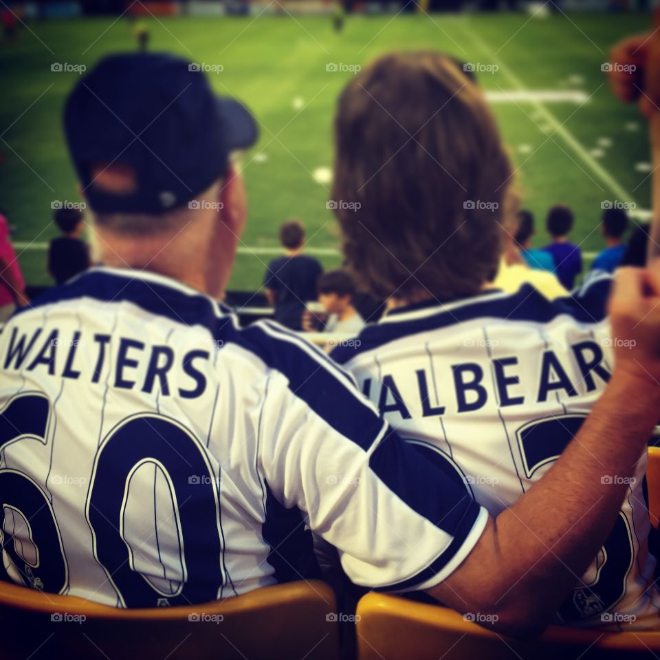 Father and son bonding. My husband and father in law celebrating  100 years of supporting West Brom
Soccer team