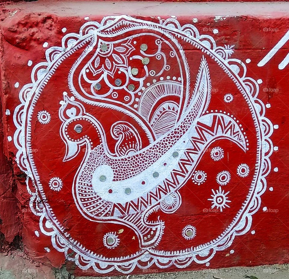 Mandana art in Rajasthan,India