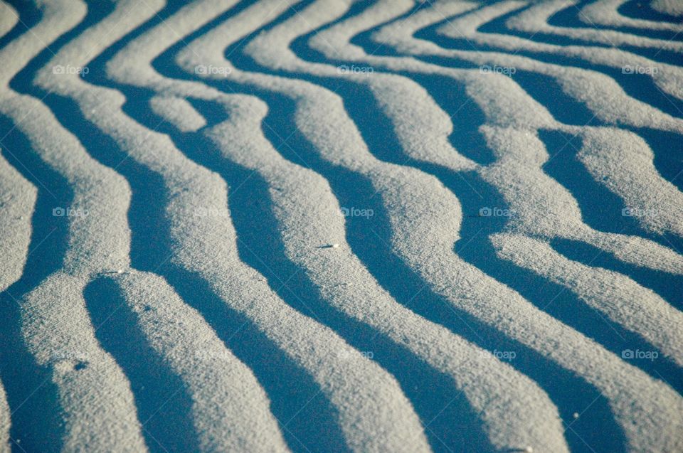 Sand dunes and patterns in desert
