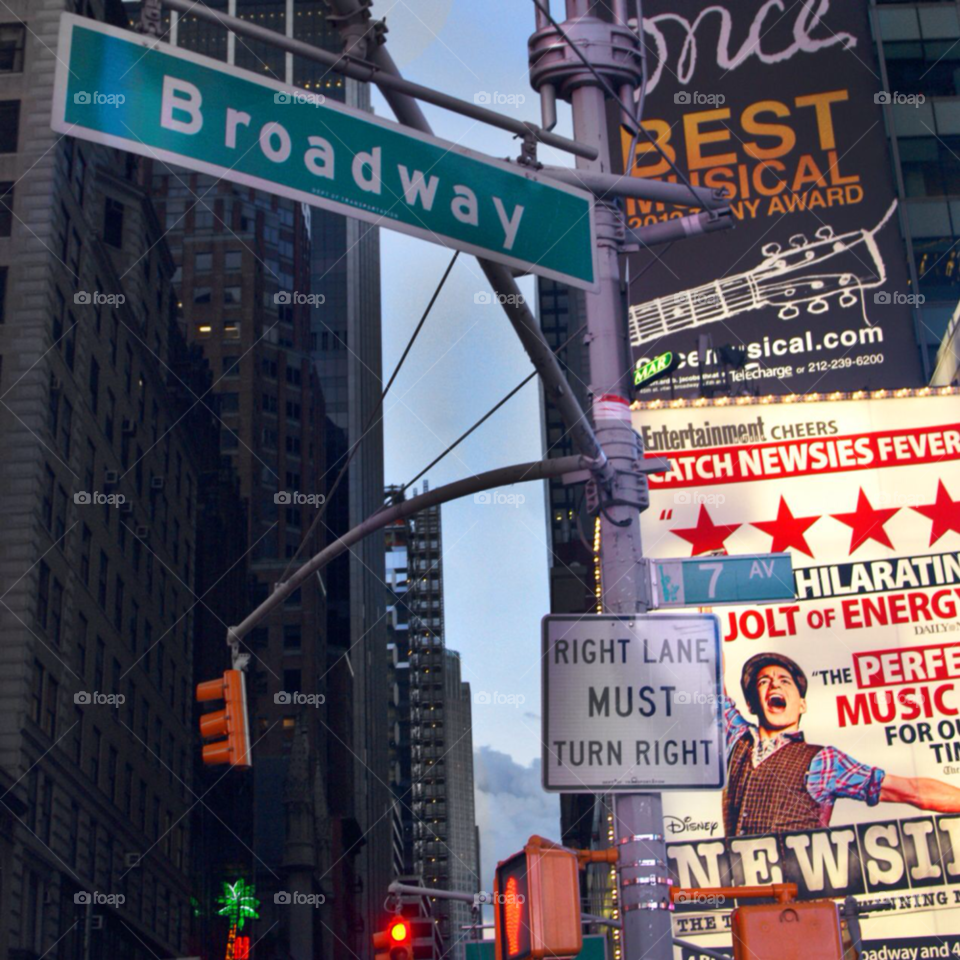broadway time square travel usa by Titania