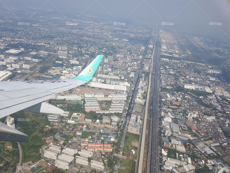 In flight