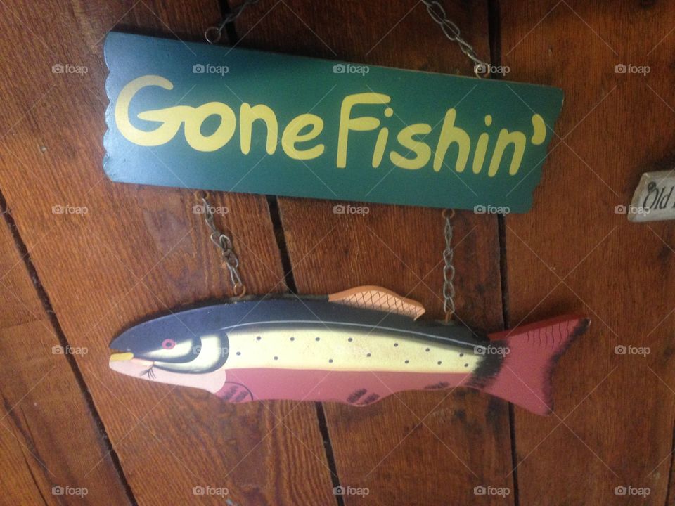 Gone fishin