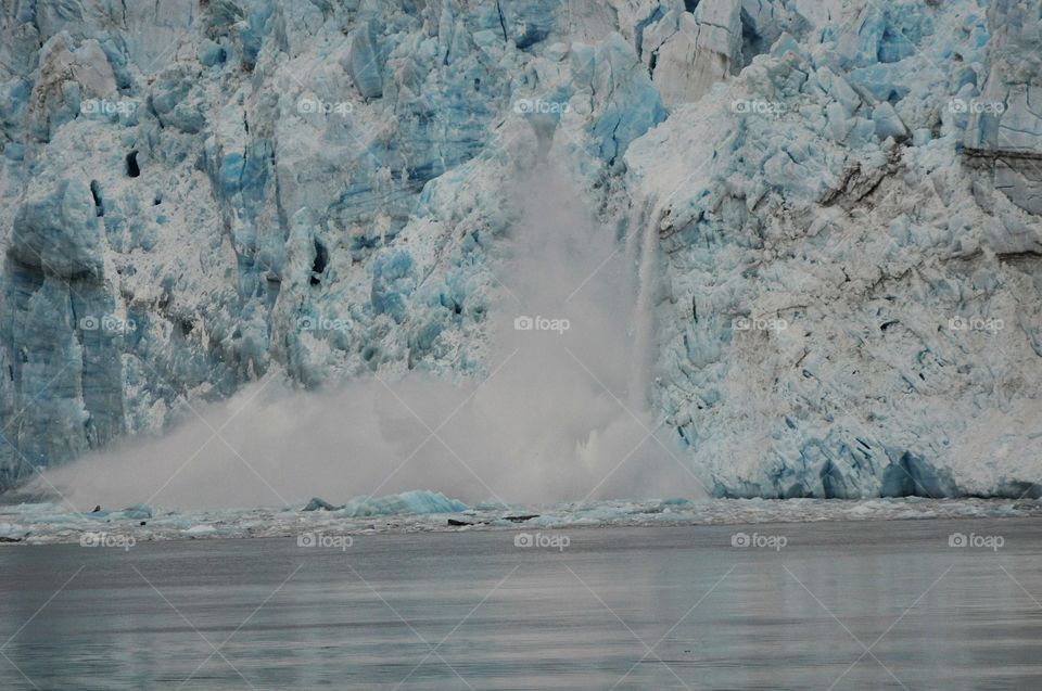 Alaska glaciers calving