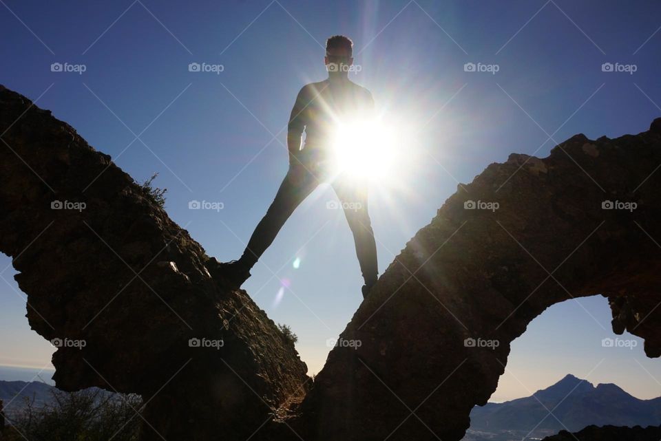 Rock#sky#adventure#human#silhouette#sun