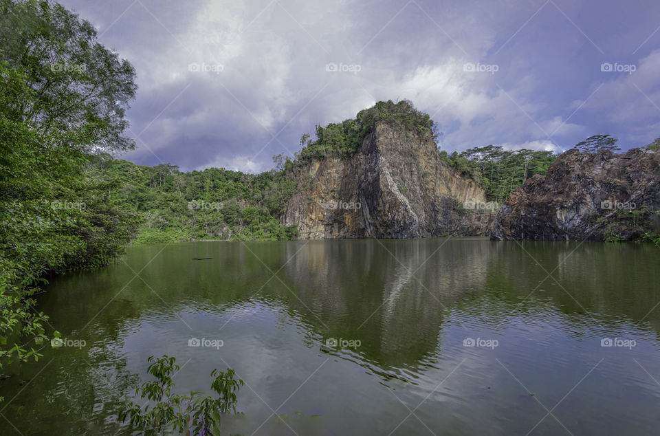 beautiful scenery by the lake