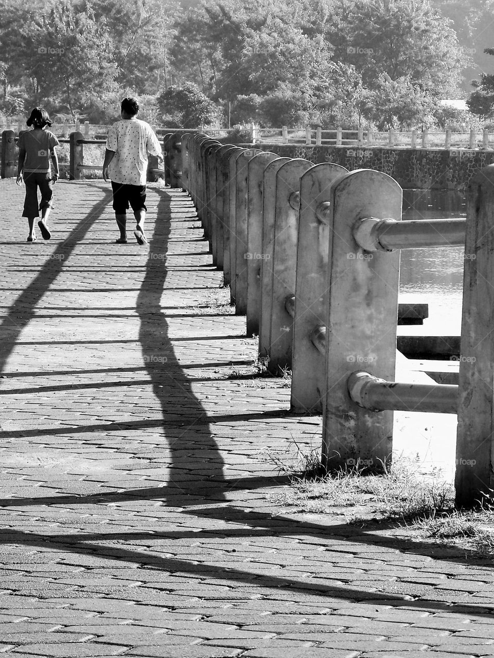 Healthy walk in the morning