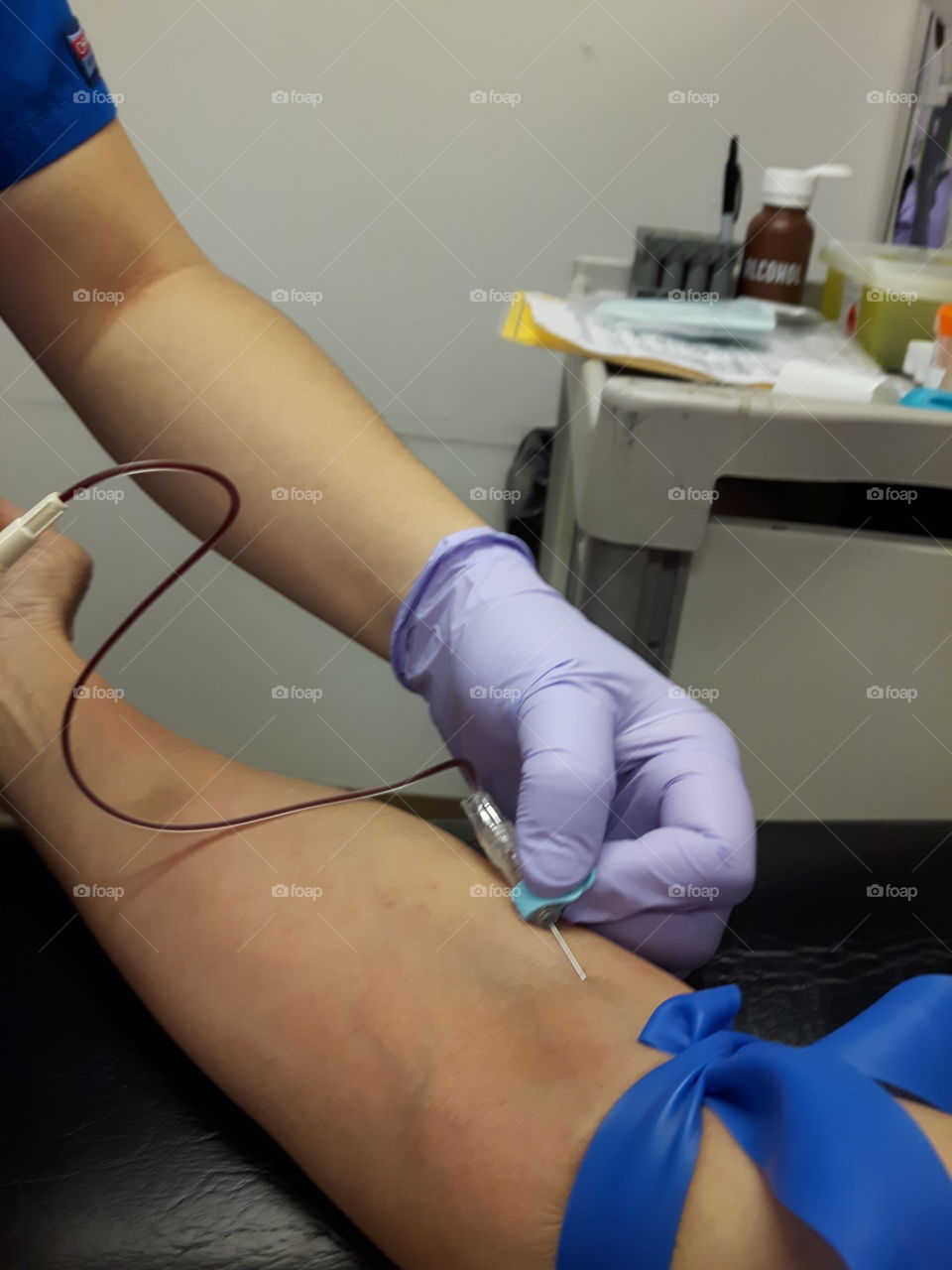 getting blood work done