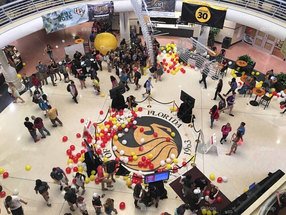 Celebration at the main campus in the student union at the University of Central Florida.