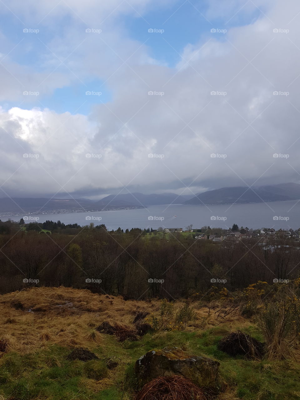 View of Scottish hills