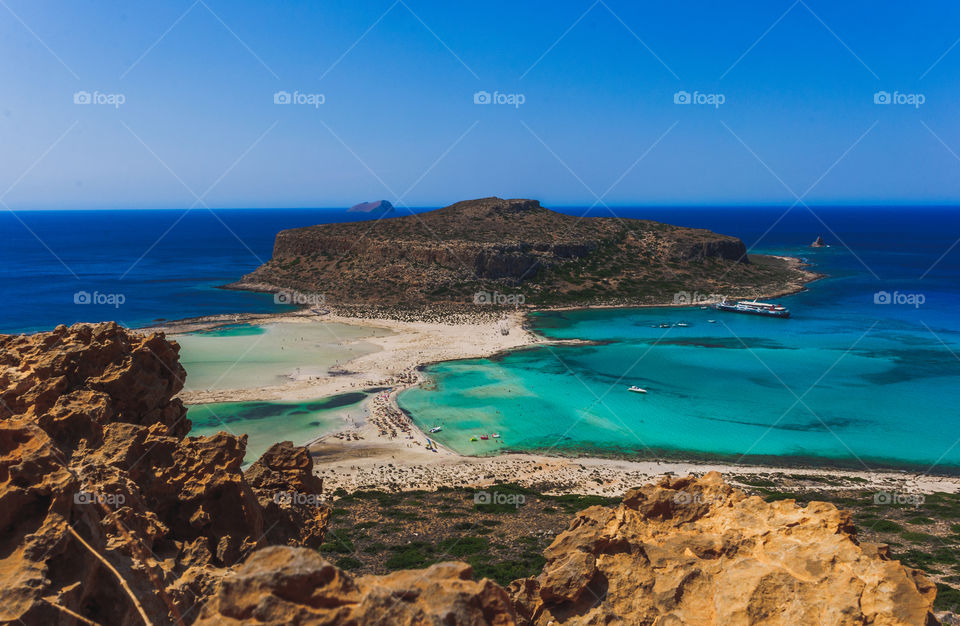 Beautiful beach in Crete