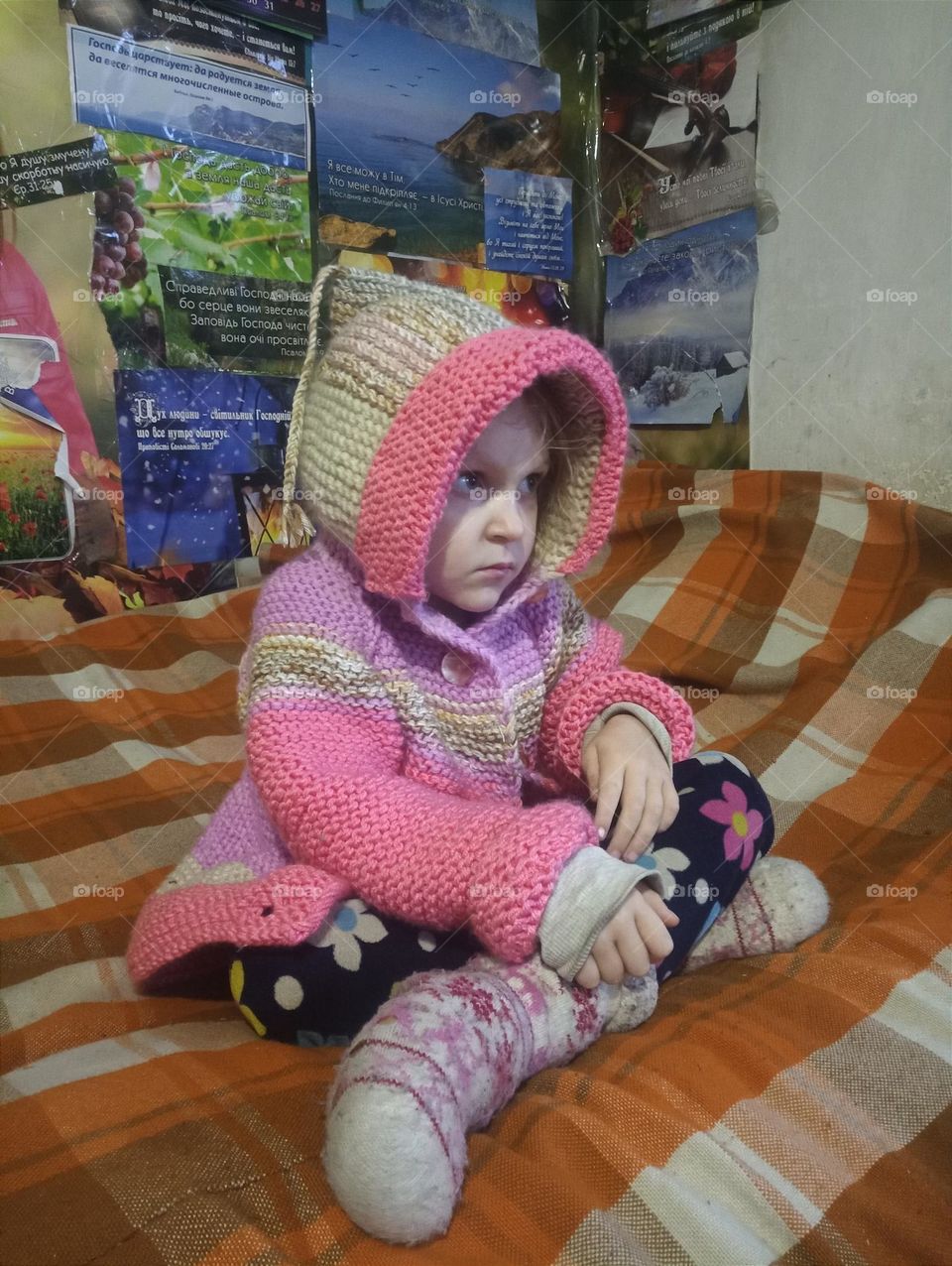 When it's cold in the house.