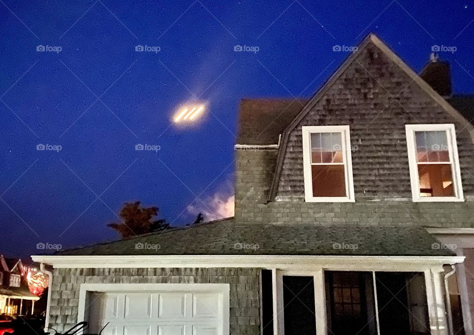 West Yarmouth, MA, 7/4/21 (firework fragment over house)