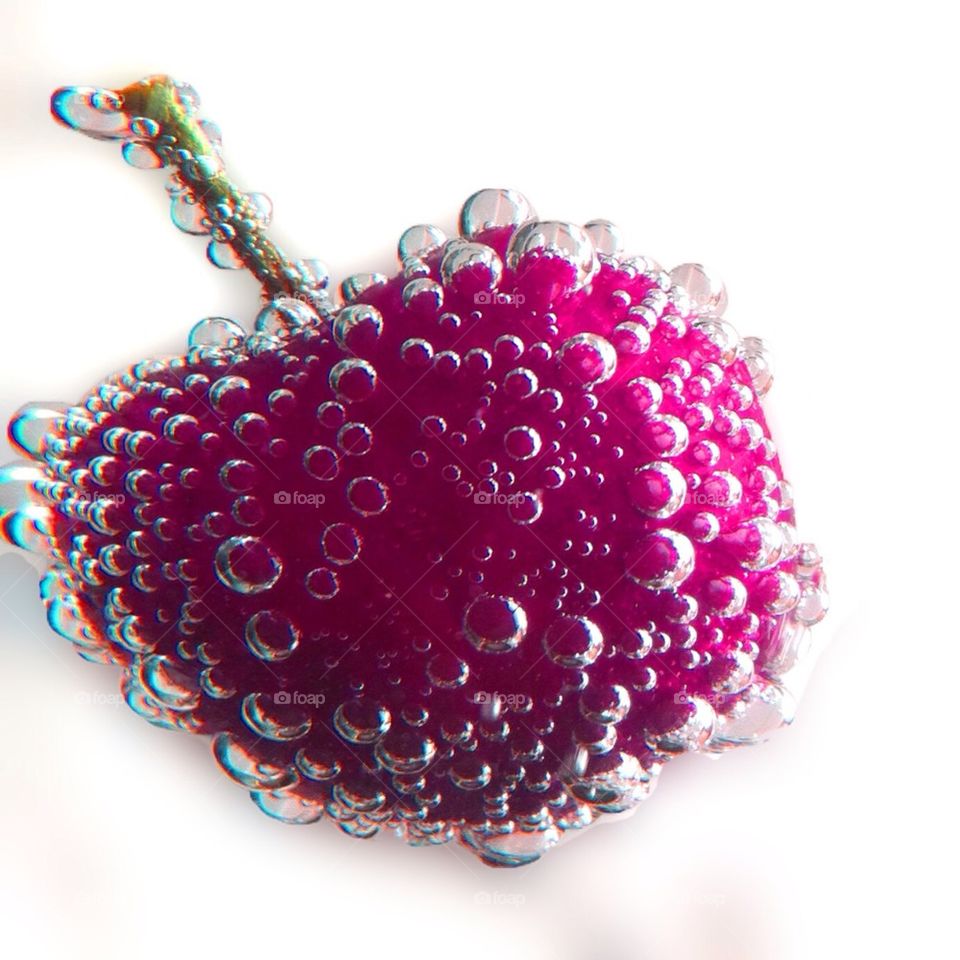 Bubble cherry art