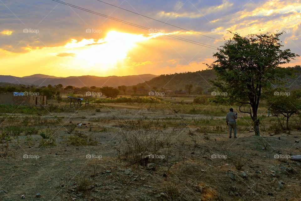 African sunset