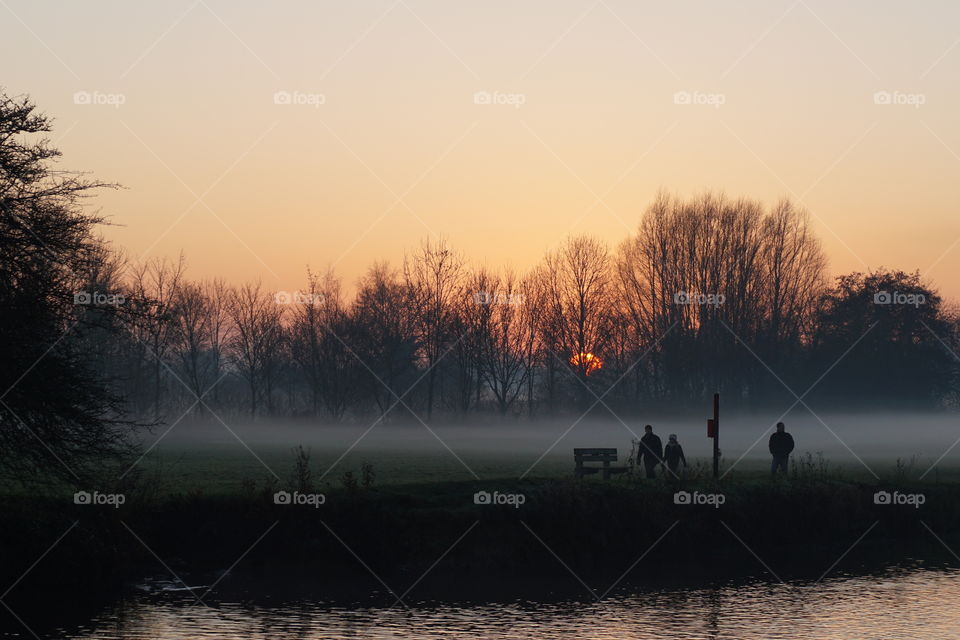 Low lying mist Landscape photography 