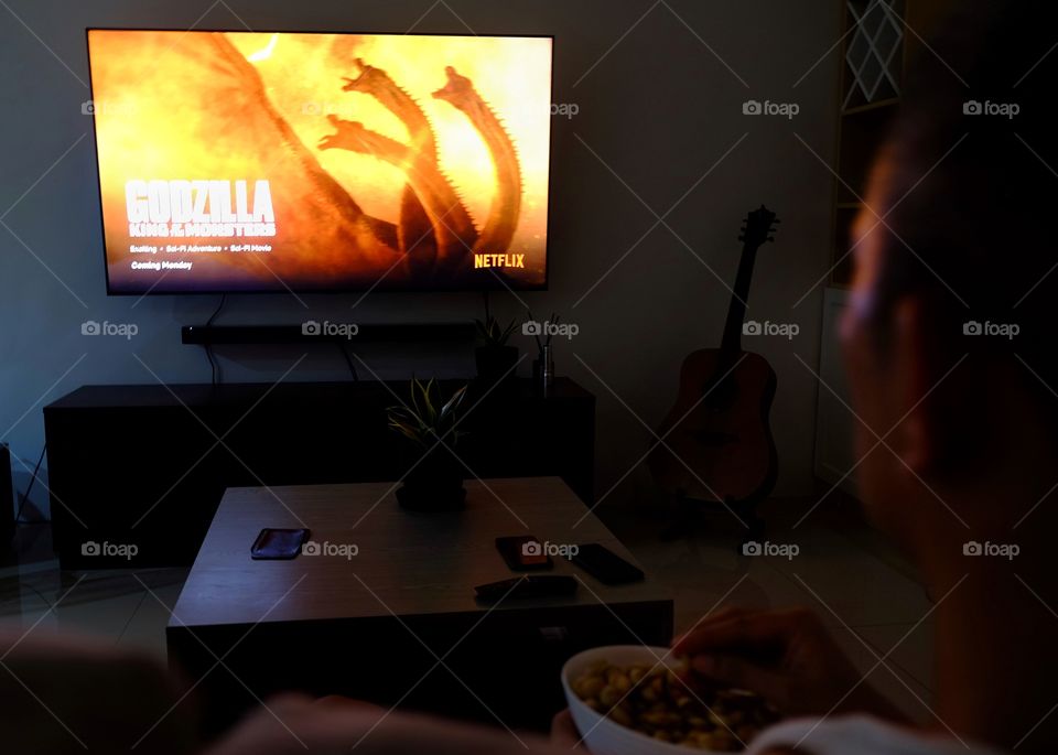 Relaxing after a long day work with favorite movies on Netflix. Alone time does not need to be boring and lonely thanks to Netflix 