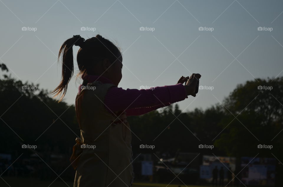 People, One, Girl, Adult, Sunset