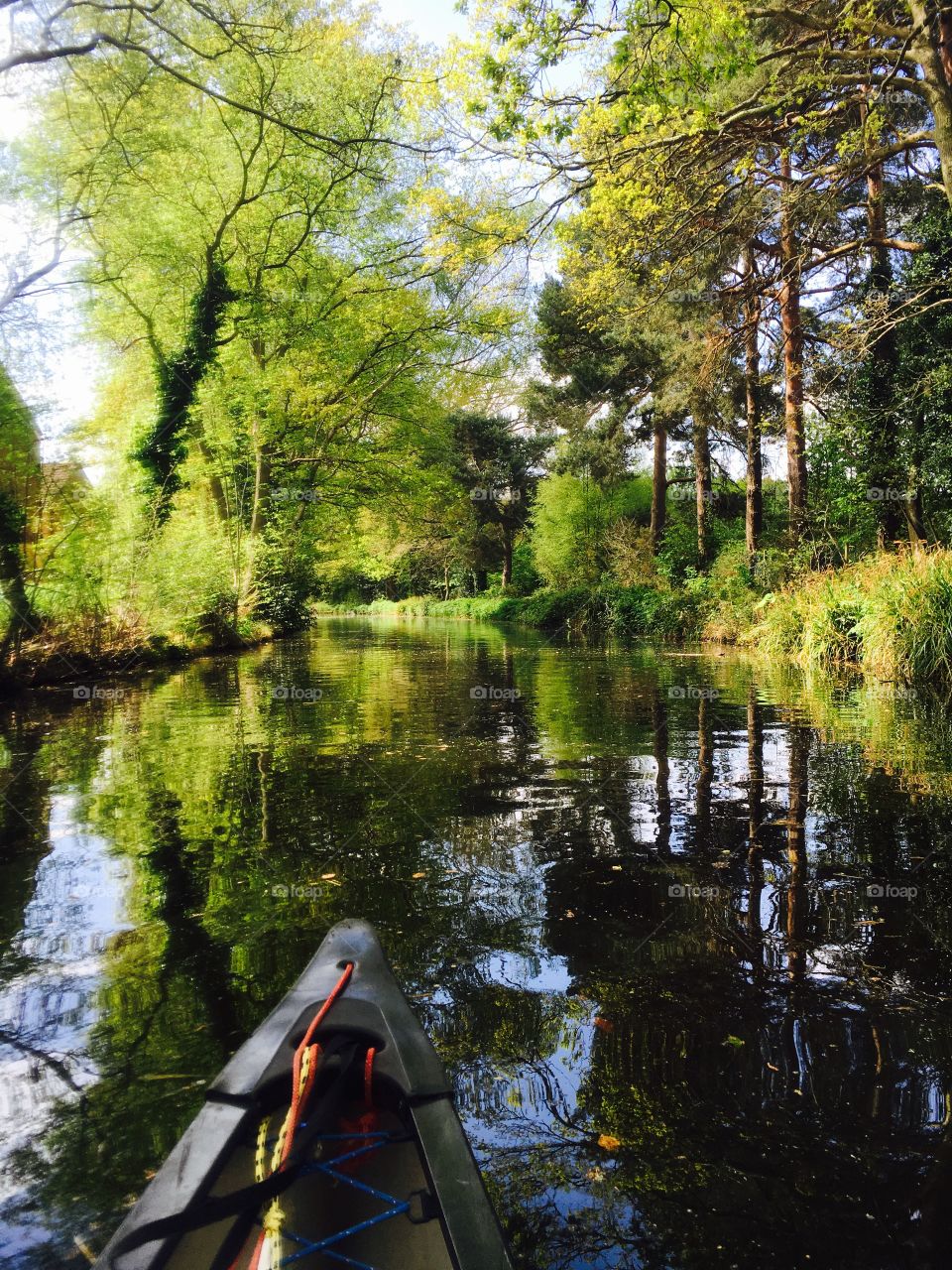 Spring afternoon canoeing 