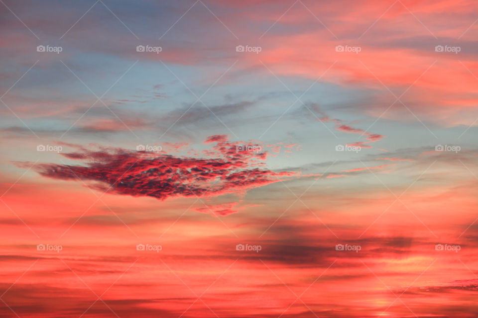 View of dramatic sky in sunset