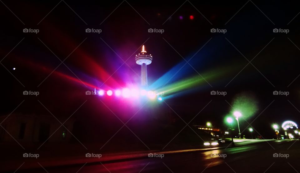 Skylon at night. Niagara Falls ~   Canada