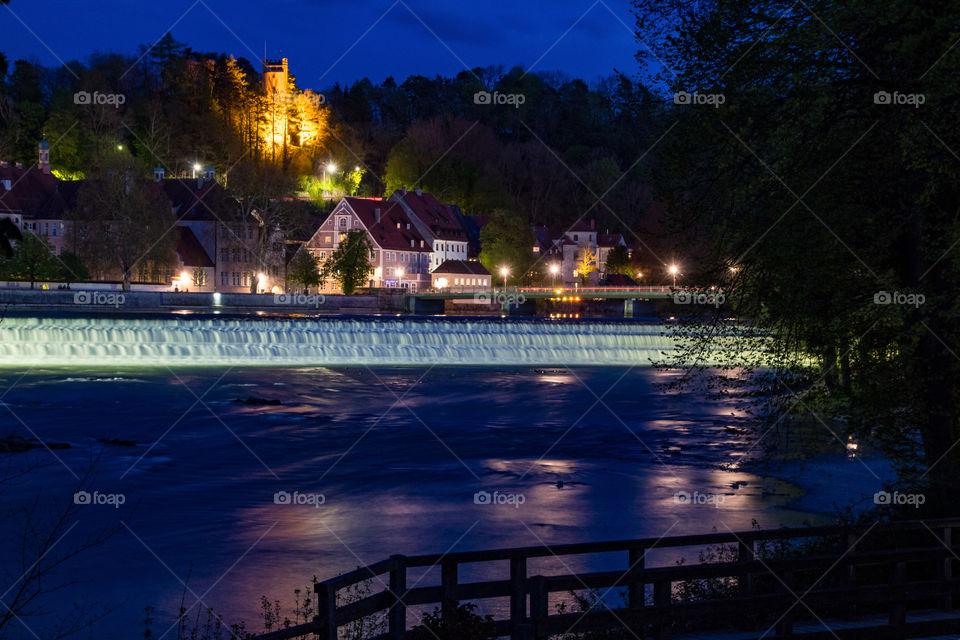 landsberg am lech at night