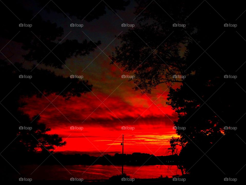 Beautiful sky at sunset