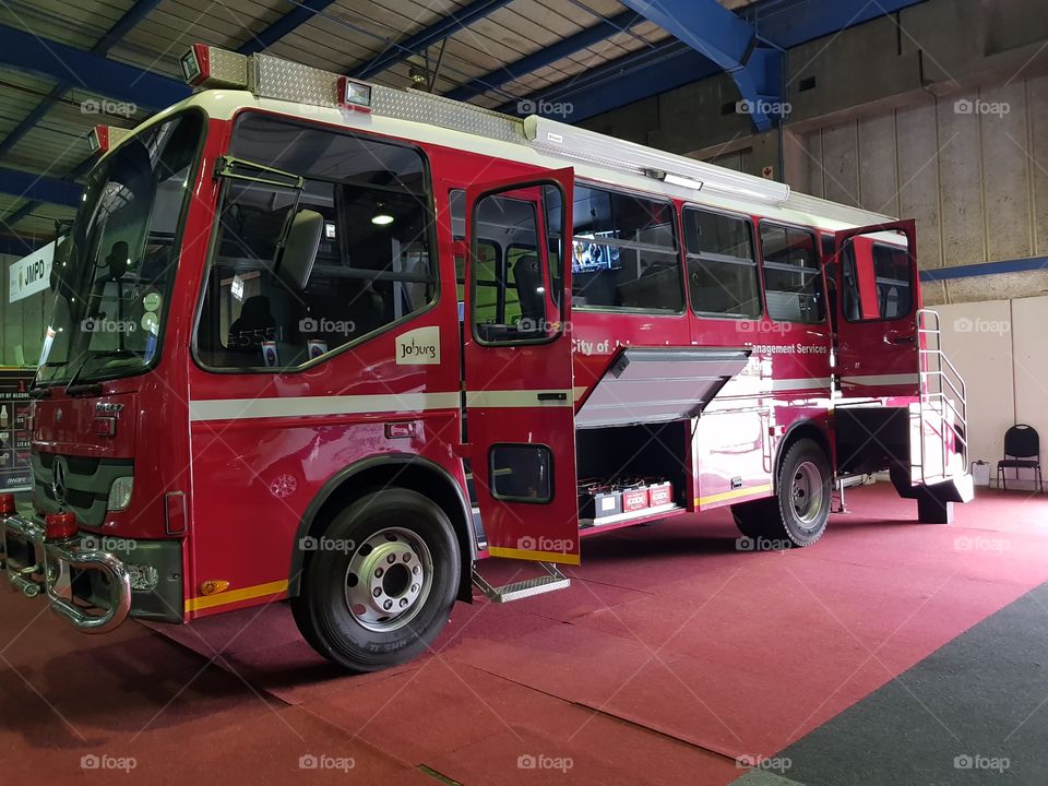 south african fire department. mobile command centre
