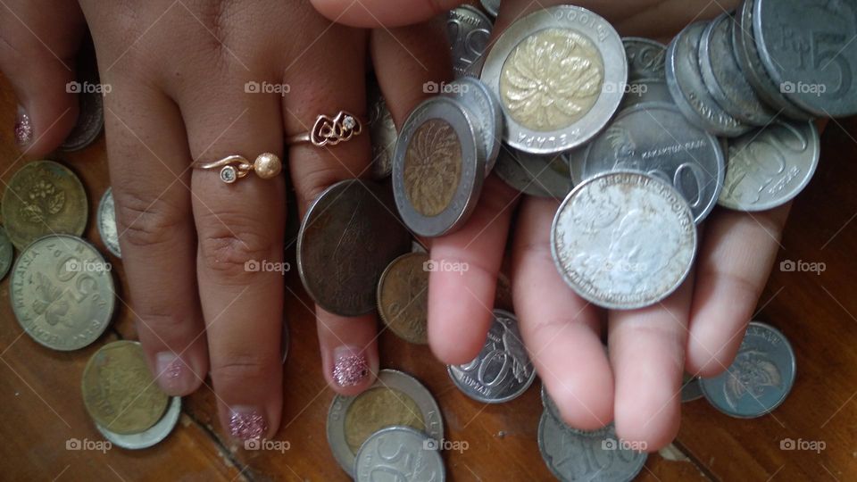 Old coins that are still in storage