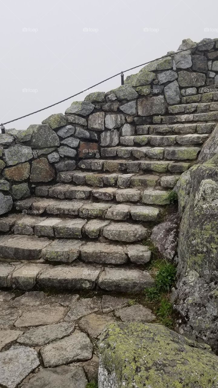 The Stone Stairs To The Very Top Of Whiteface Mountain Lake Placid, NY, USA