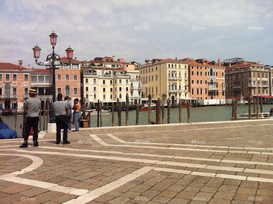 Gondoliers on a break