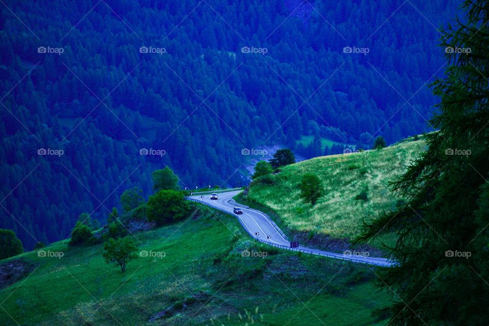 Road in the mountains 