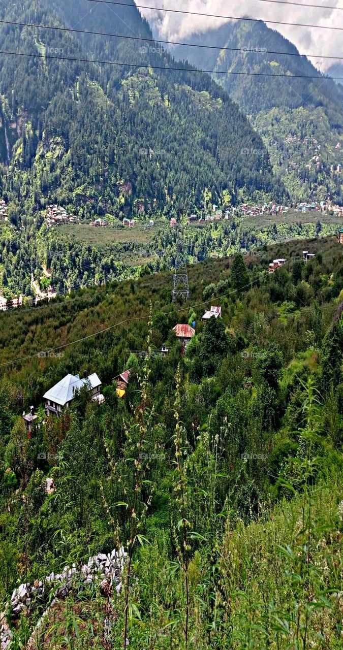 A most beautiful and attractive view of the mountains.