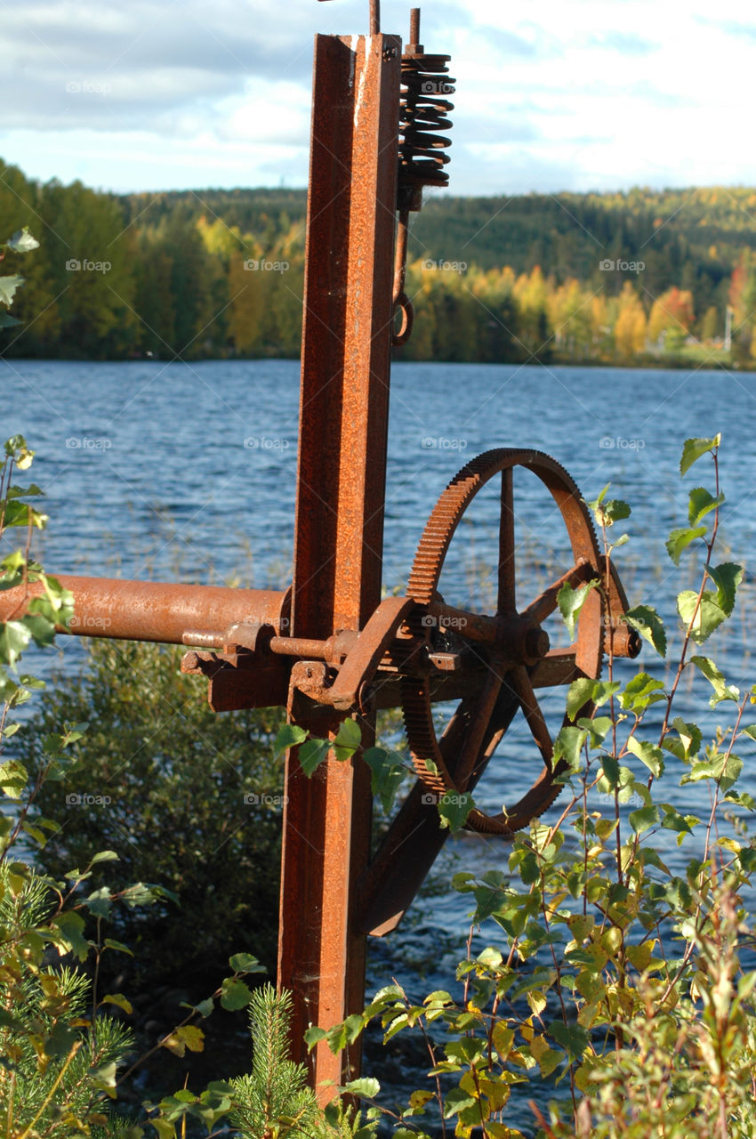 rusty water natur