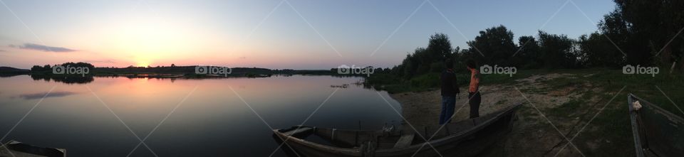 Panorama of summer life