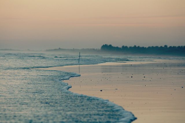Seashore . This beach was so serene at dusk 