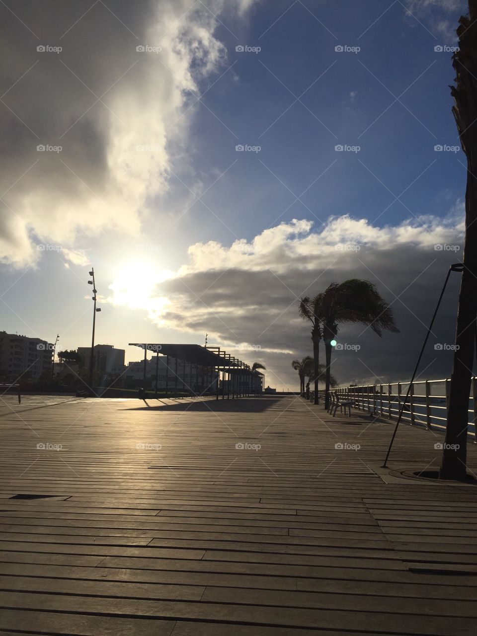 Amanecer desde Islas Canarias Océano Atlántico 