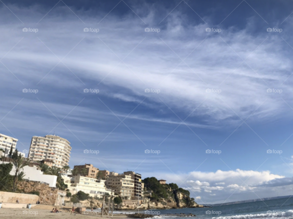 Cala major beach view