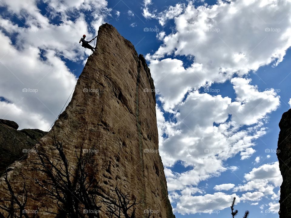 This climb was called Jurassic park in Colorado, in the Rockies