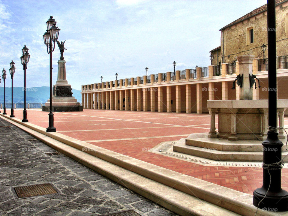 piazza teggiano modernized by Heliography