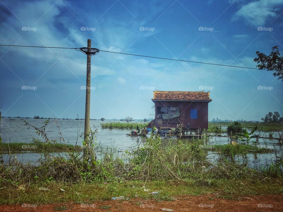 Cambodia country side north east of Phnom Penh - discovering native Cambodia off the beaten track