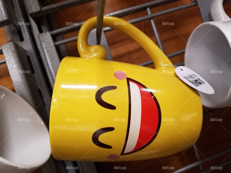 Smiling emoji mug