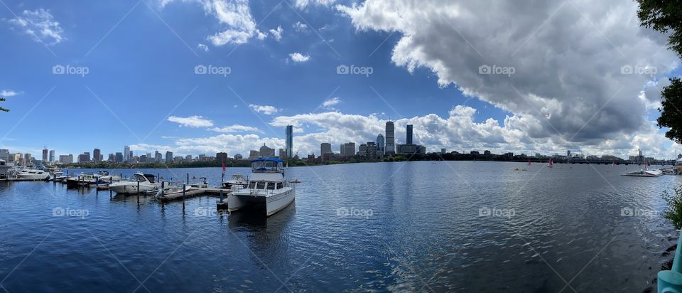 Boston Skyline at Charles River