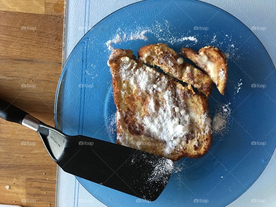 Homemade french toast for breakfast 