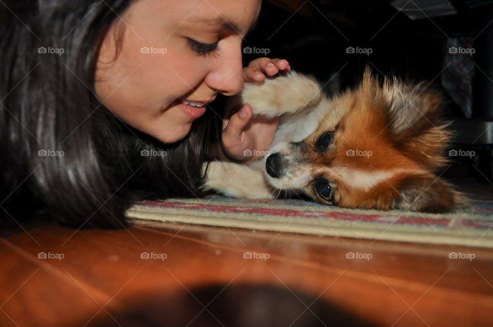 italy girl dog love by melodyrajkumar