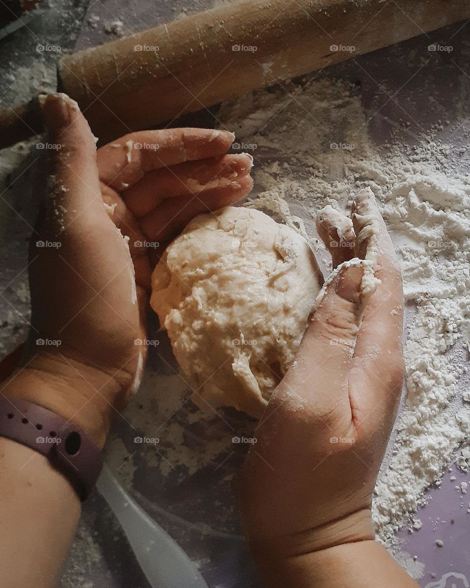 The process of making homemade bread