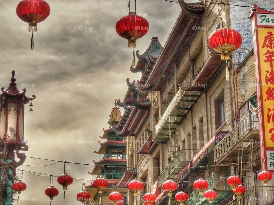 Chinese New Year Street Scene